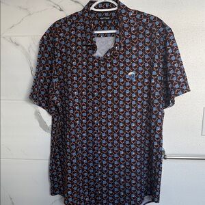 Etro Patterned Black and Blue Men's Shirt